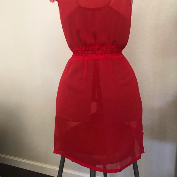 Red Ruffle Top - Picture 3 of 4